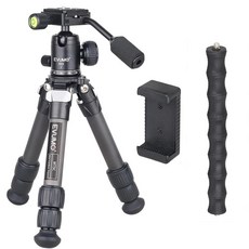 EVUMO 로드 미니 탁상 삼각대 10kg MT5C 10 층 카본 컴팩트 데스크탑 디지털 DSLR DV 비디오 스마트폰용, 01 add Clip Column, 01 CHINA, 1개