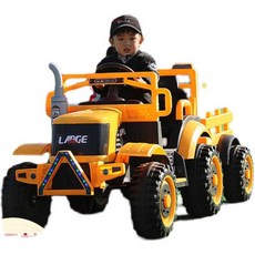 RC 경운기 텃밭 전동차 귀농 농기구 굴착 미니 제초기, 레드 12V + 티핑, 1개