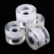 JC 마그네틱 코어가있는 스케이트 보드 롱 보드 용 4 pcs 60mm 교체 휠, 하얀
