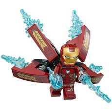 [국내발송] 레고커스텀 미니피규어 아이언맨 마크50 Iron man mk50 레고 MOC 호환 피규어 블럭 브릭 토이, 화이트