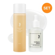 넘버즈인 3번 토너 200ml + 보들보들 결 세럼 50ml 세트