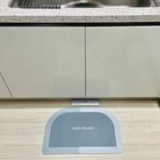 화장실 빨아쓰는 4세대 규조토 발매트 반원 그레이