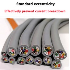 2.5/1.5/1.0MM/15/17AWG 2-12 코어 토우라인 차폐 케이블 PVC 와이어 굽힘 저항 부식 방지 구리선, [01] 17 AWG 1.0MM, [04] 5 cores 1meter, 1개