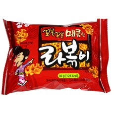 (싱싱) 꼬불꼬불 매콤한 라볶이 30g (1박스-60개), 30개