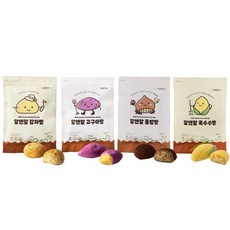 쫄깃 담백 리얼 구황작물 빵 5개입 4종 감자 고구마 통밤 옥수수, 고구마빵 5개입, 1개