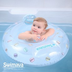 Swimava 공식 아기 수영 반지 좌석 링 아기 수영 반지 어린이 좌석 겨드랑이 겨드랑이 안티 롤오버 0-3