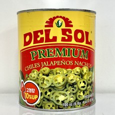 동서 리치스 델솔 나쵸 할라피뇨페퍼스 슬라이스 프리미엄 (고형량 10% 추가), 3kg, 2개