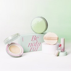 비내추럴 쿠션 그린블라썸 에디션 (쿠션 단품+세레나데 미니틴트+퍼프2매 구성), 아이보리