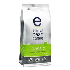 [미국직구] 에시컬빈커피 클래식 미디엄로스트 홀빈 커피원두 340g 1개 Ethical Bean Coffee Classic Medium Roast Whole Bean Coffee