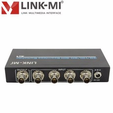 LINK MI s401 sdi 스위치 4x1 3g/hd/sd sdi 원활한 스위처 sdi 비디오 분배기 bnc 어댑터 신호 증폭기 송신기, 단일, US plug^0