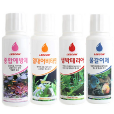 리컴 종합예방제 + 열대어비타민 + 생박테리아 + 물갈이제, 120ml, 13세트