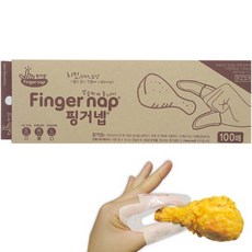 핑거넵 손가락 장갑 100매 일회용 비닐장갑