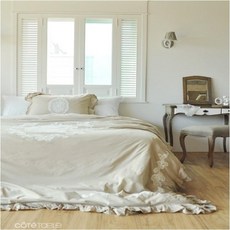 기타 [꼬떼따블] 프랑스 수입 베이지 침구 커버 세트 - Q