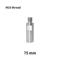 자동차 광택기 그라인더 디테일링 샤프트 M16 내구성 실버 연장 M14 도구 액세서리 관리, M16 75mm, 1개