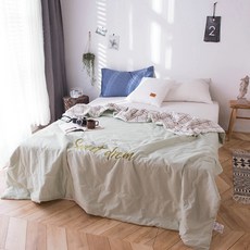 베이직 레터링 포인트 이불, A