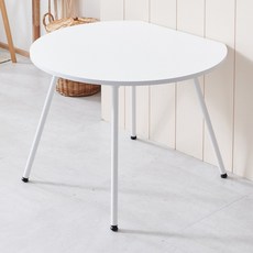 세간홈 다즐 반원형 1000 식탁 테이블 반원탁, 화이트