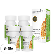 내츄럴플러스 보스웰리아 정 항산화 면역력 관절 500mg, 60정, 4개