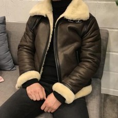나매옷샵 리얼 레더 무스탕 양가죽 양모안감