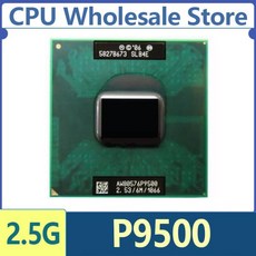 Intel Core 2 Duo 모바일 P9500 SLB4E SLGE8 2.5 GHz 듀얼 코어 듀얼 스레드 CPU 프로세서 6M 25W PGA478, 01 P9500