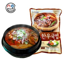 수라 한우국밥 600g 얼큰한 해장국 소고기국밥 소머리국밥 국밥집 해장 육개장, 4개