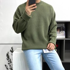LAINE 남자 하찌 드랍 오버핏 니트 10컬러