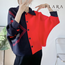 플라라 플라라 (77까지)하프스퀘어배색플리츠자켓_PK2SJK010C