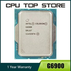 텔 셀러론 G6900 3.4GHz 듀얼 코어 4레드 CPU 프로세서 L3 4M 46W LGA 1700 - g6900