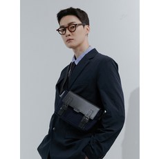 BEDFORD 11TH Polygon double baby Sling bag [navy grey] - 아기슬링백