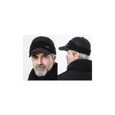 행복의 노인 모자 고급 중 장년 귀달이 모직 볼캡 어르신 양로원 산책 모자 봄 가을 겨울 할아버지모자 노인겨울모자