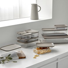 모던 깔끔 냉장고정리용기 냉장고소분용기 반찬통세트, 화이트, B 세트 (10 ea)