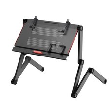 침대 누워서 거치대 노트북 높이 각도 조절 테이블, 블랙X5Pro L+멀티클립(4단 ), 1개