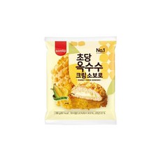 옥수수크림소보루 10봉 봉지빵 간식빵 삼립빵, 105g, 10개