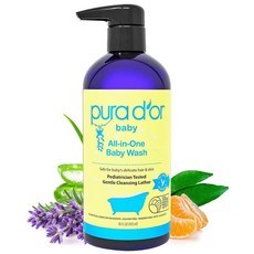 PURA D'OR 퓨라도르 베이비 올인원 워시 473ml, 16 Fl Oz (Pack of 1), 1개
