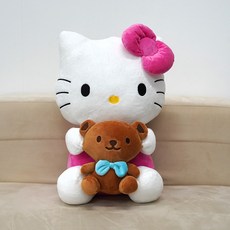 산리오 정품 대형 큰 인형 45cm 50cm 크리스마스 어린이 선물, 1개, 헬로키티 1개, 헬로키티