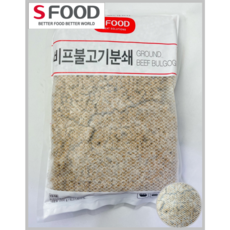 [SFOOD] 소고기 67% 에쓰푸드 비프불고기분쇄 1kg 2-8EA(냉동)(각종토핑)_치즈왕자, 7개