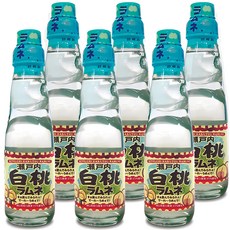 사이토 복숭아 라무네, 6개, 200ml