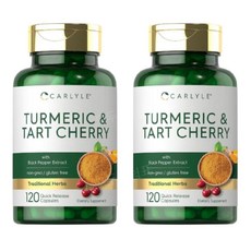 칼라일 터메릭 타트체리 강황 블랙페퍼 120캡슐 2개 Turmeric