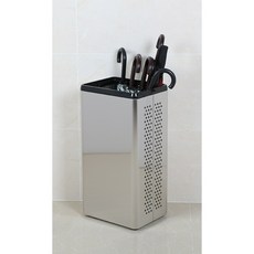 스테인레스 우산꽂이 우산꽃이 업소용, 스테인레스직사각형버전, 1개