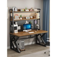 초등학생 책상 노트북 컴퓨터 독서실 모던 신학기 타공판, 4.블랙프레임+화이트LED라이트