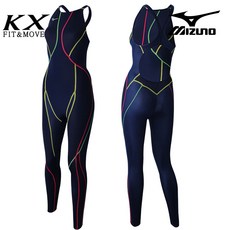 N2XG8236-76 미즈노 MIZUNO KX원단 전신 수영복 