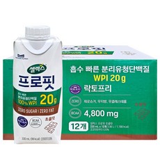 셀렉스 프로핏 웨이프로틴 마시는 단백질음료 프로틴 초코 330ml12팩 드링크, 330ml, 12개