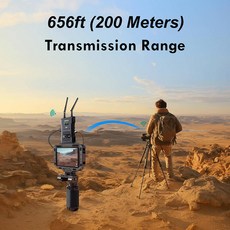 JM300 프로 4K 무선 변속기 디스플레이 HDMI 익스텐더 비디오 송신기 리시버 지지대 배터리 카메라 라이브 PC to TV 200m(747922), RX Only