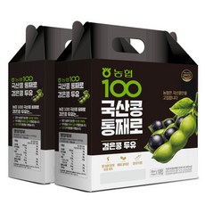 농협 100 국산콩 통째로 검은콩 두유, 190ml, 32개