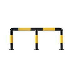 볼라드 스틸볼라드 충돌방지 철볼라드 M형 진입금지, 76x1300x600x1.5x5.0, 1개