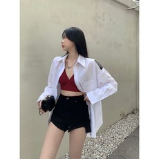 얇은셔츠가터벨트