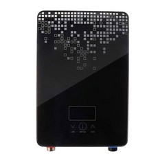 인스턴트 탱크리스 온수기 220v 온도 조절기 유도 히터 스마트 터치 전기 자동 샤워 6500W, Black, 1) Black, 1개