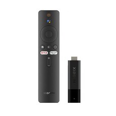 샤오미 미 TV 스틱 4K 글로벌 버전 안드로이드 11 쿼드 코어 2GB RAM 8GB ROM 블루투스 5.0 넷플릭스 와이파이 구글 어시스턴트, Eu 플러그, Mi TV Stick 4K, 1개