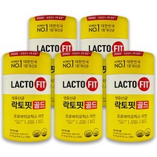 종근당 락토핏 골드 프로바이오틱스 유산균 50포 + 차가버섯차 1pc, 5개, 100g