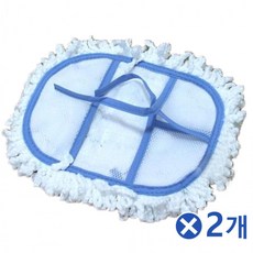 극세사 중형 크린방걸레 리필용 1Px2개 청소용밀대, 1개