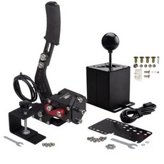 핸드브레이크 PC 레이싱 게임 USB 핸드 브레이크 H 기어 시프터 세트 로지텍 G27 G29 G25 G920 트러스트마스터 T300RS/GT 시프트 노브, 6-R Shifter, 1개